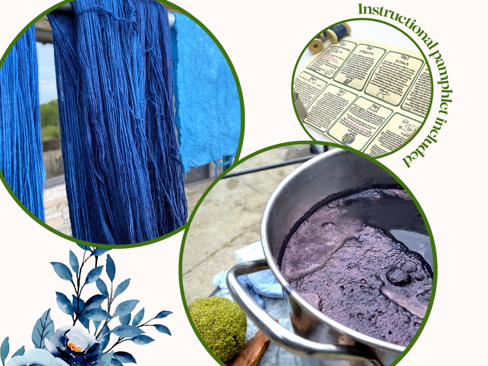 Indigo Blue Dye Tie Dye Natural Plant Dye Linen Handmade Crafts