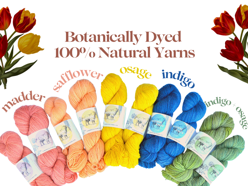 Naturally Dyed Yarn, 100% Wool Yarn Botanically Dyed, Madder Root