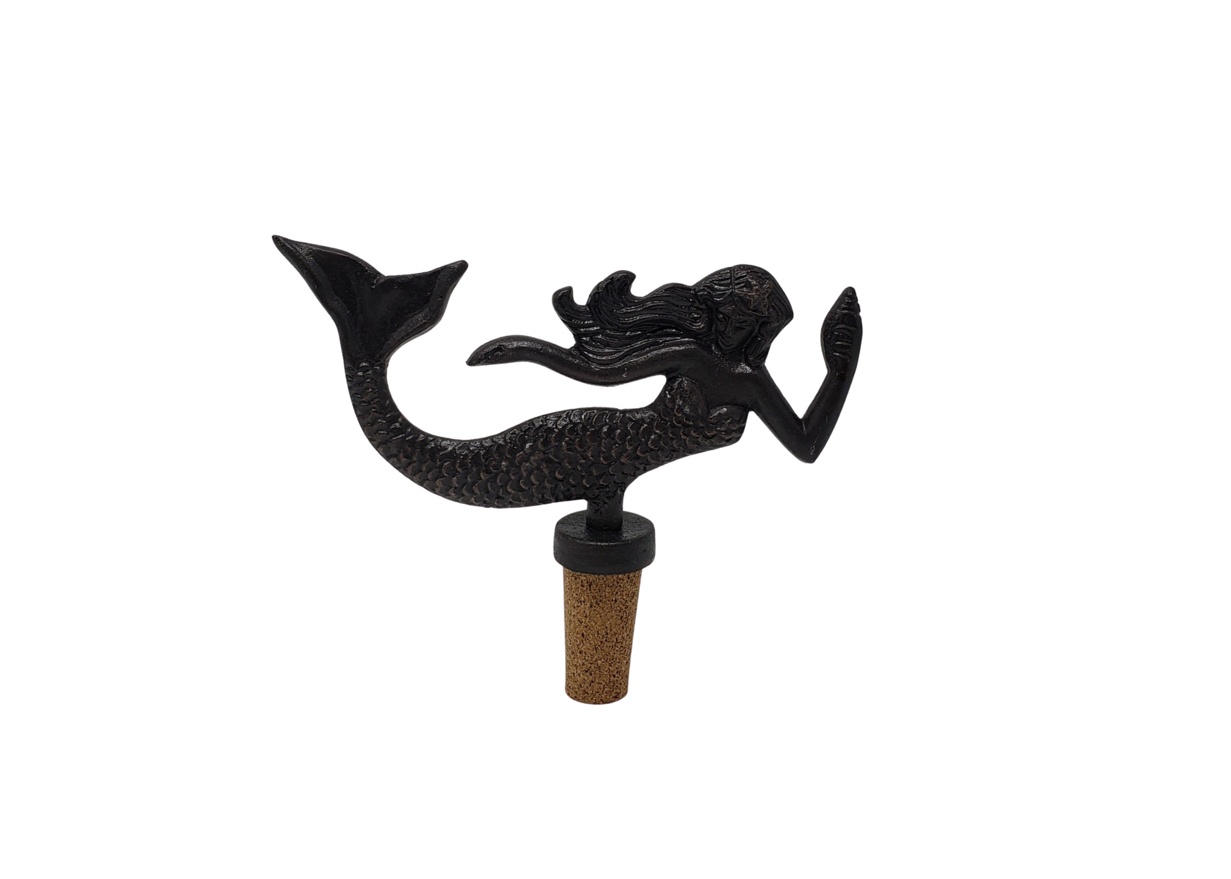 Bronze Mermaid Bottle Topper