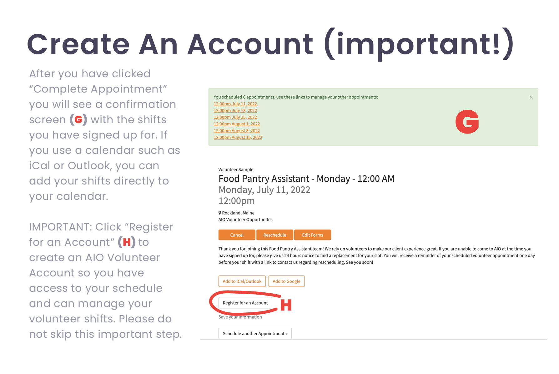Volunteer Schedule — AIO Food & Energy Assistance