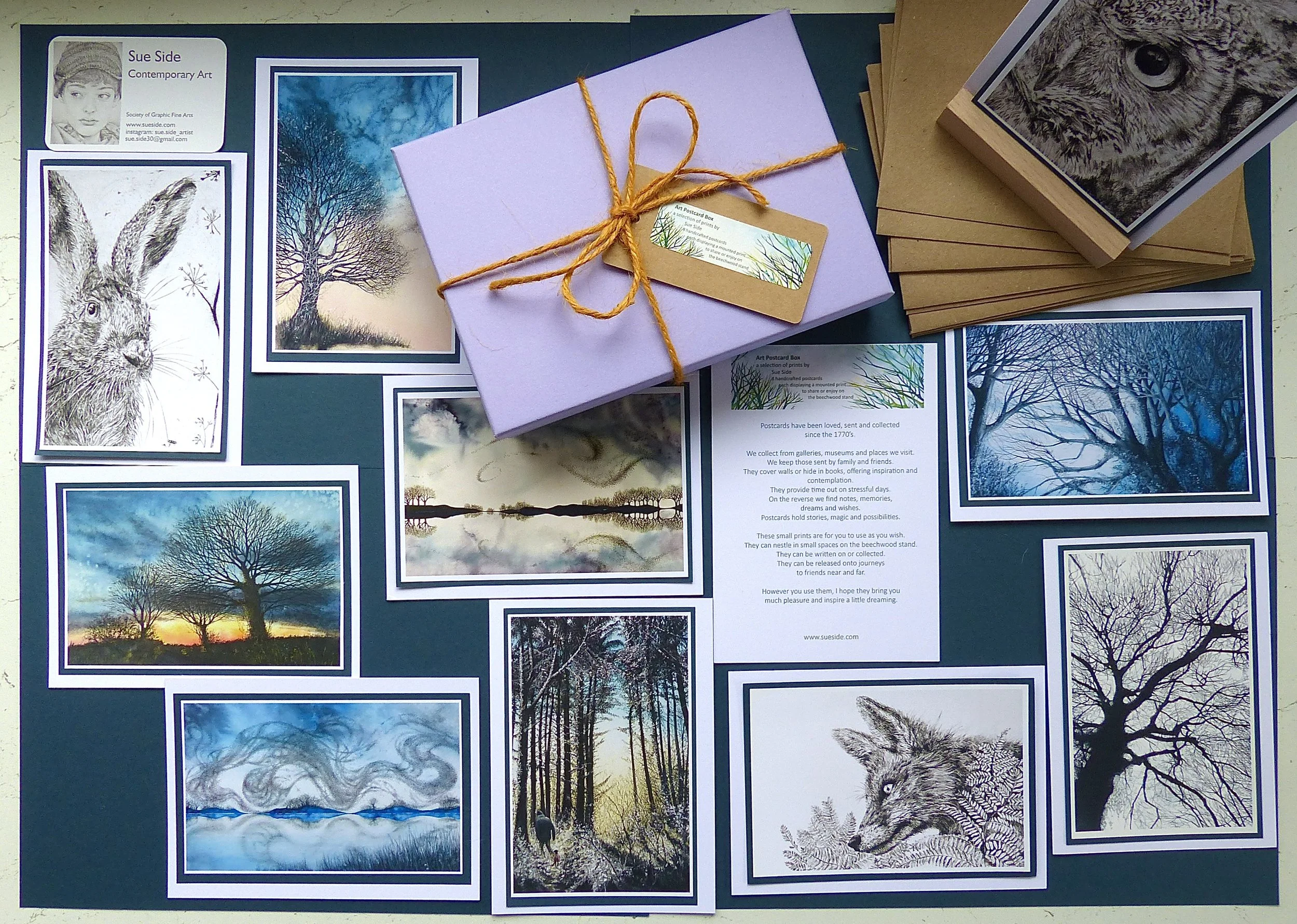 Art Print Postcard Box