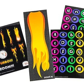 Red Deck Grip &amp; Stickers