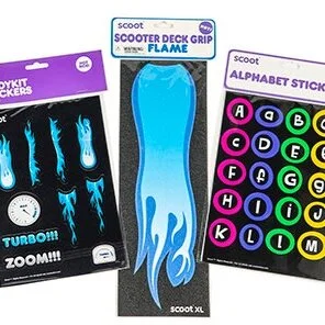 Blue Deck Grip &amp; Stickers