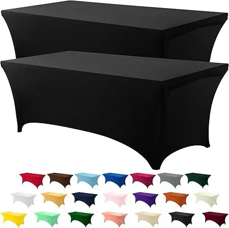 Spandex table covers stretch tightly over tables, giving your setup a polished, sleek appearance.