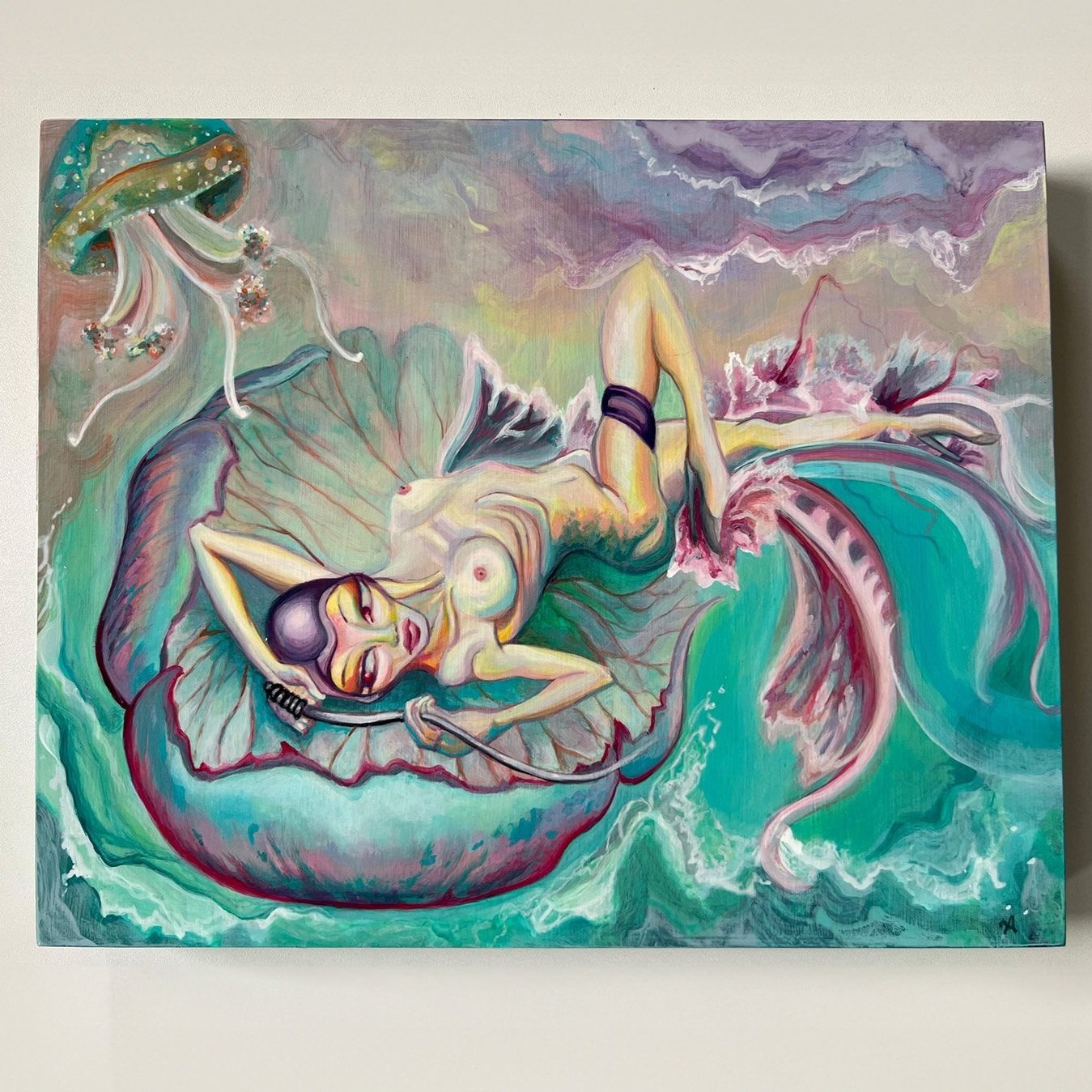 Shop+acrylic+painting+Aurelia+nude+female+underwater+lying+down+on+giant+jellyfish+by+Coastal+Artist+Antigone+of+imexplode+in+Ocean+World+portfolio+Seascape+Art+collection-1.jpg
