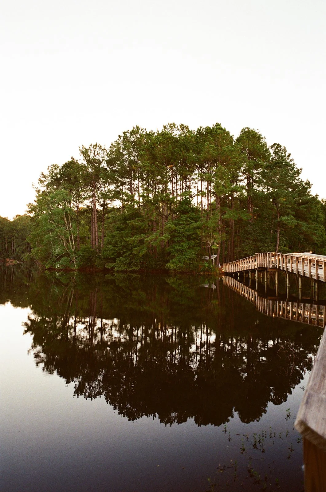 view at the lake house at bulow wedding