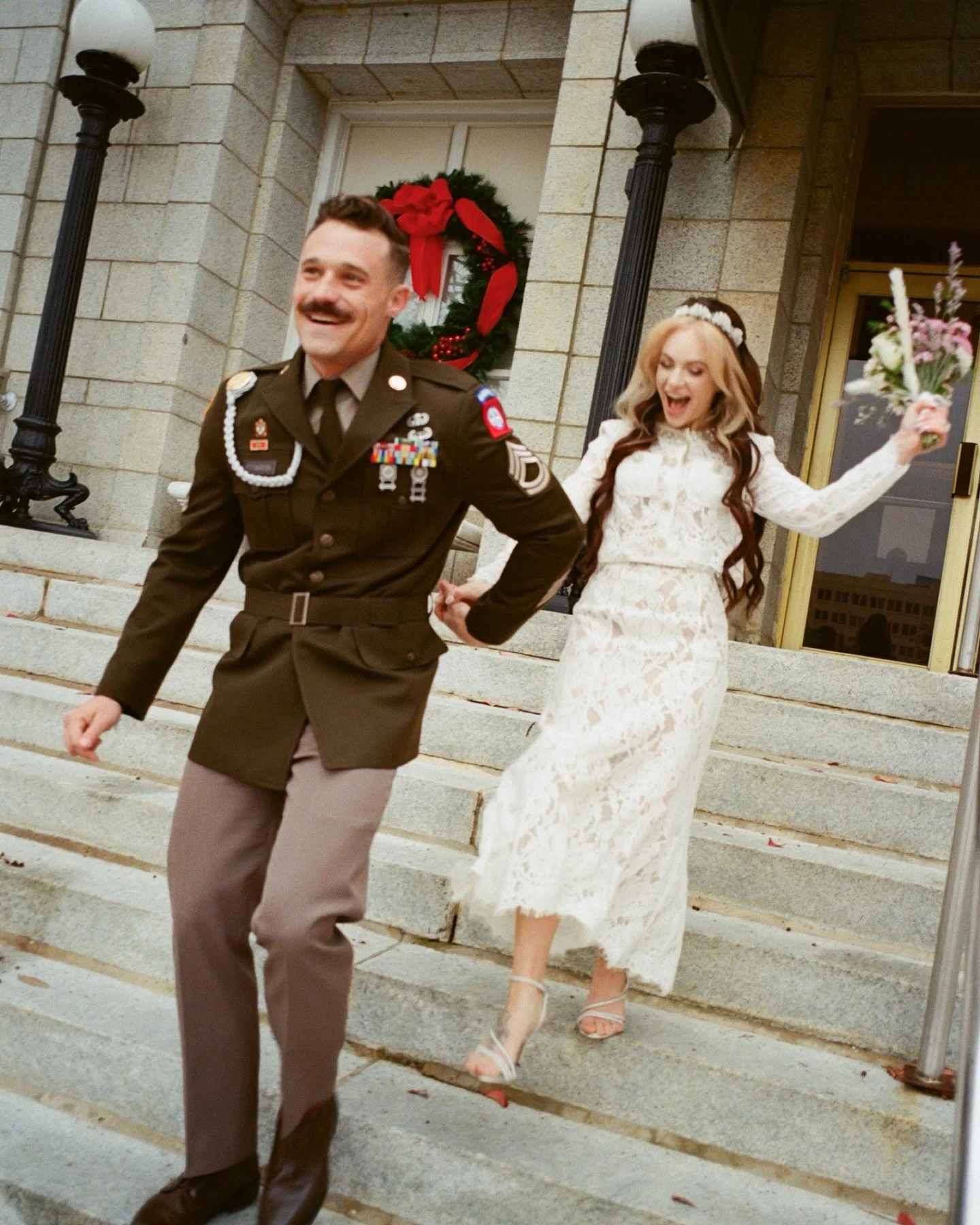 12-6-25

 @lauren_cornelius &amp; Ryan&rsquo;s courthouse wedding 

These two met at a secret Motley Crue show in 2023 (how epic) and it was such a joy celebrating them on a wintery day in downtown Fayetteville. 

We had a lot of fun with these!

All