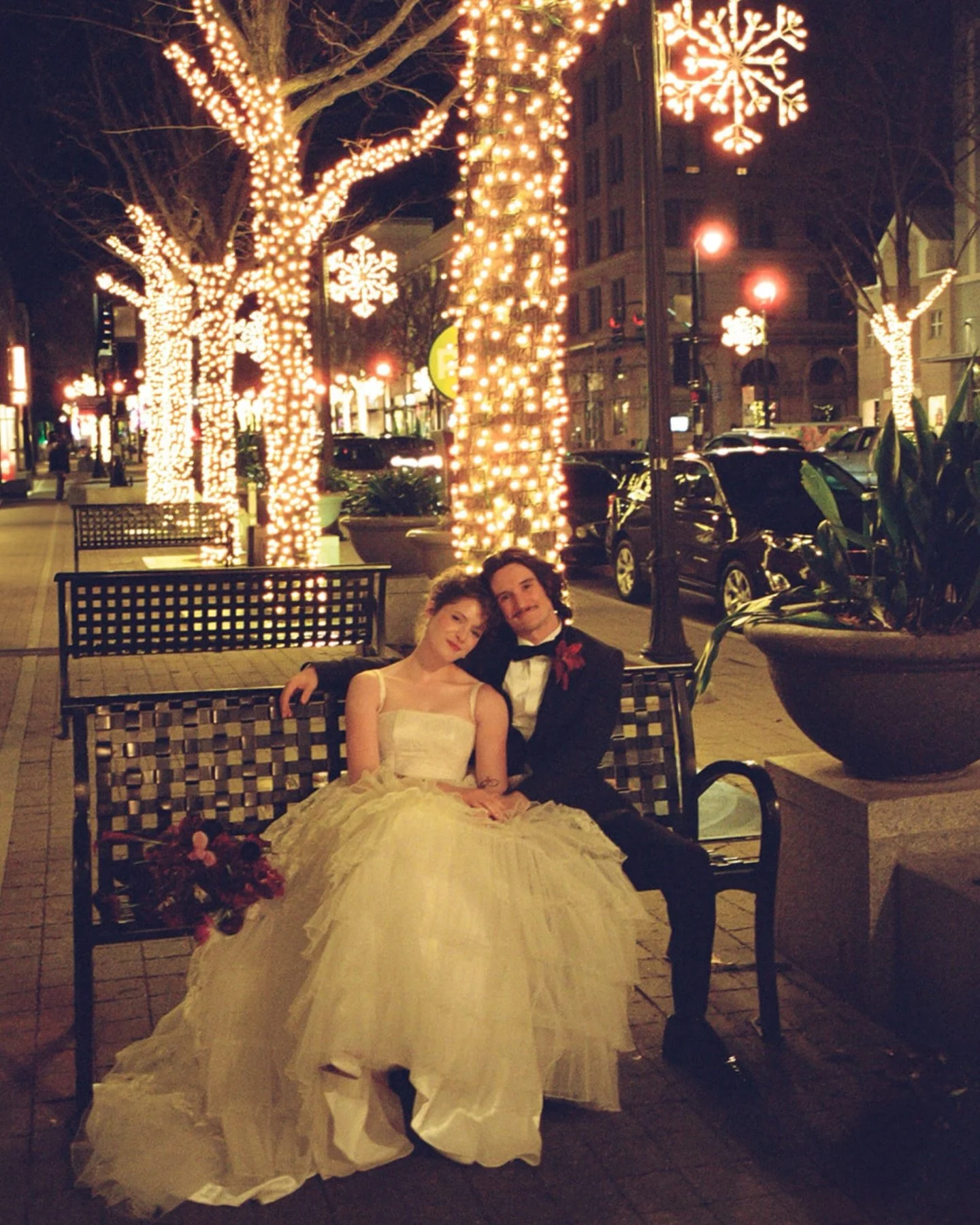 An all film preview for Moira &amp; Troy&rsquo;s December wedding in Raleigh. 

Venue: @cityofraleighmuseum 
Planning: @vuicoevents 
Florist: @brushedbybec.florals 
Bridal Hair &amp; Makeup: @afterdeathartistry 
Cake: @alieshagenevieve 
Desserts: @li