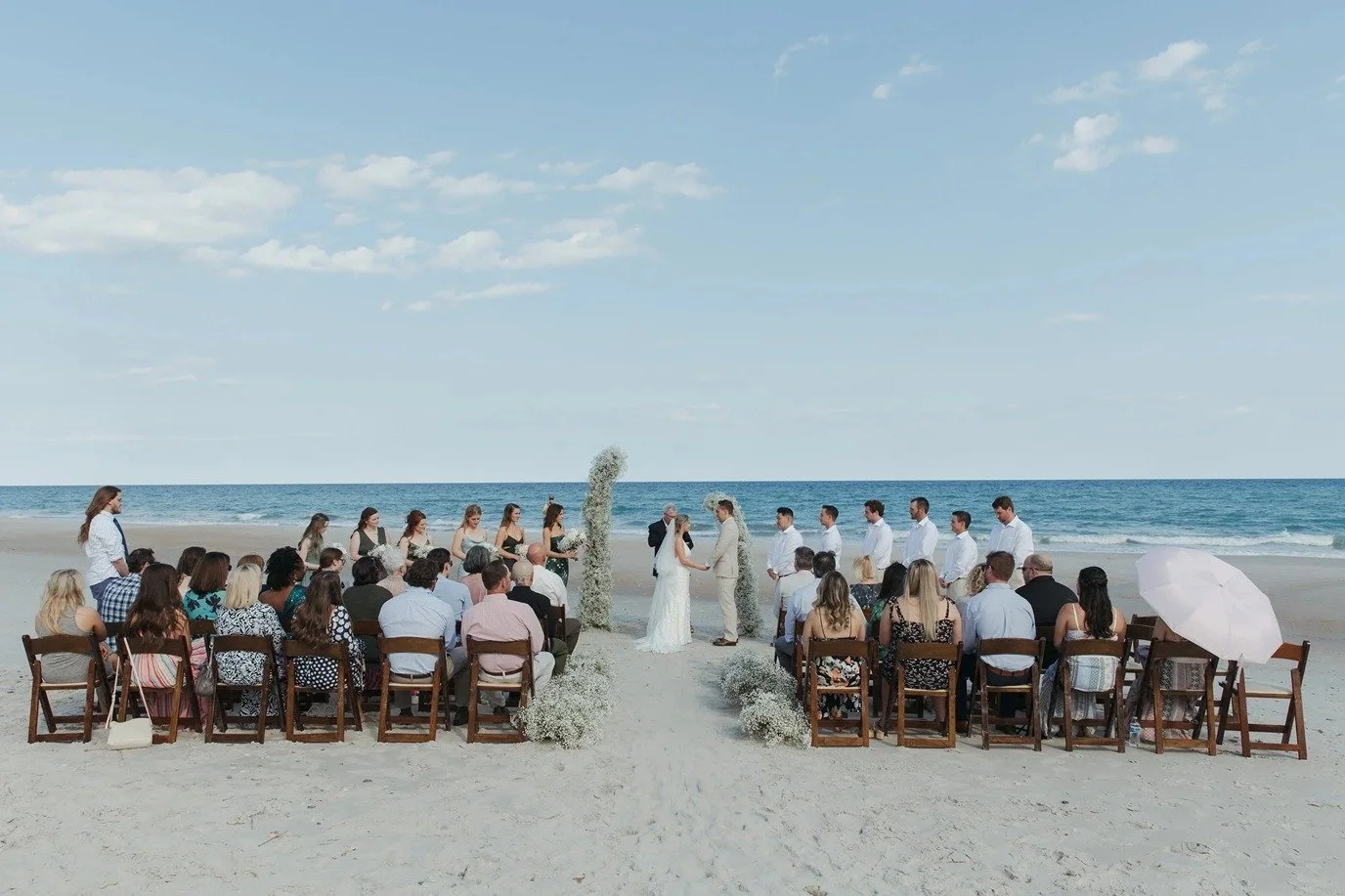 the ceremony area at a wedding reception venue in charleston sc