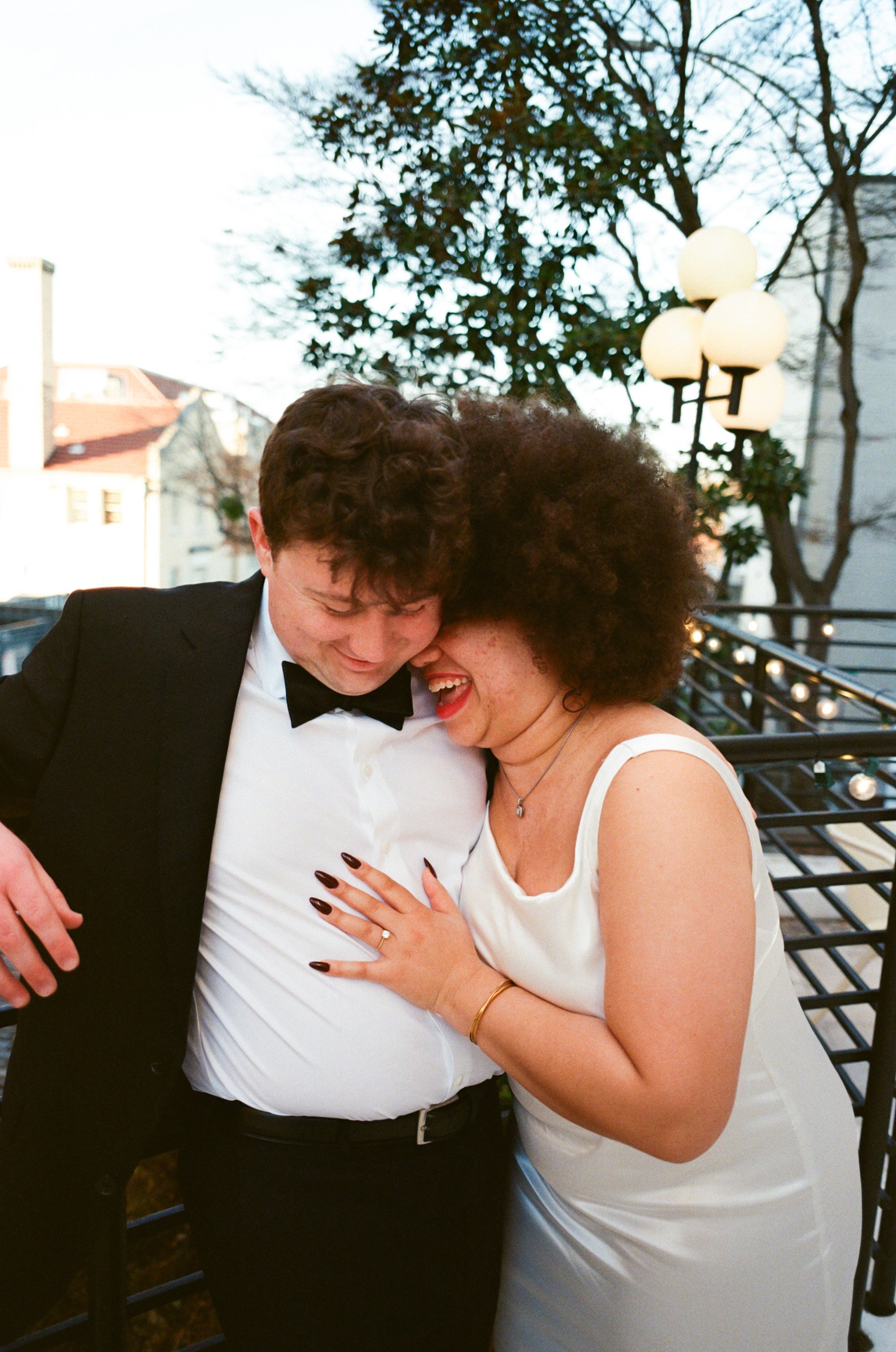 Durham Engagement Photography | An 80s-Inspired Downtown Durham Session
