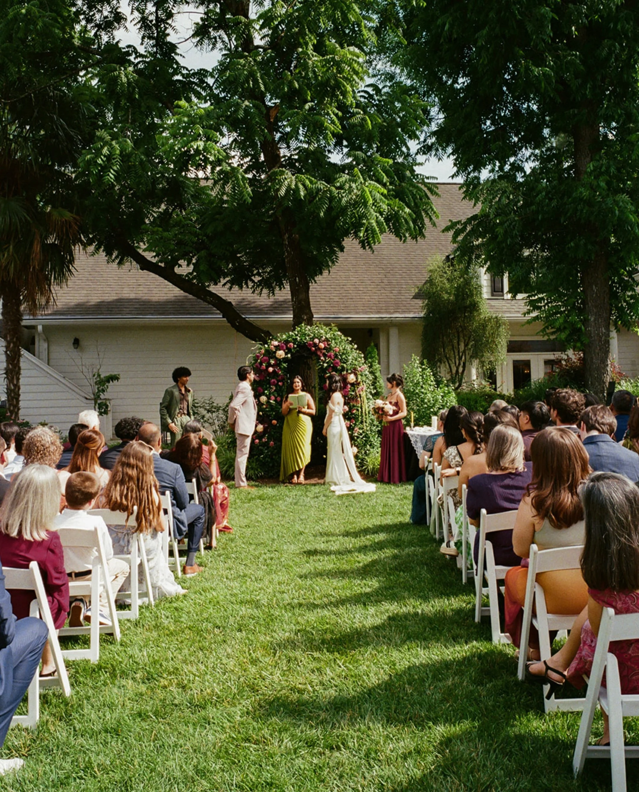 The most heartfelt, beautiful day celebrating @gabbysagun &amp; Shray. The love of their friends and family was palpable, so many happy tears, so much joy. 

Planning: @unveiledbydebra 
Florals: @comfyflorals 
Venue: @thematthewshouse 
Gown: @daniell