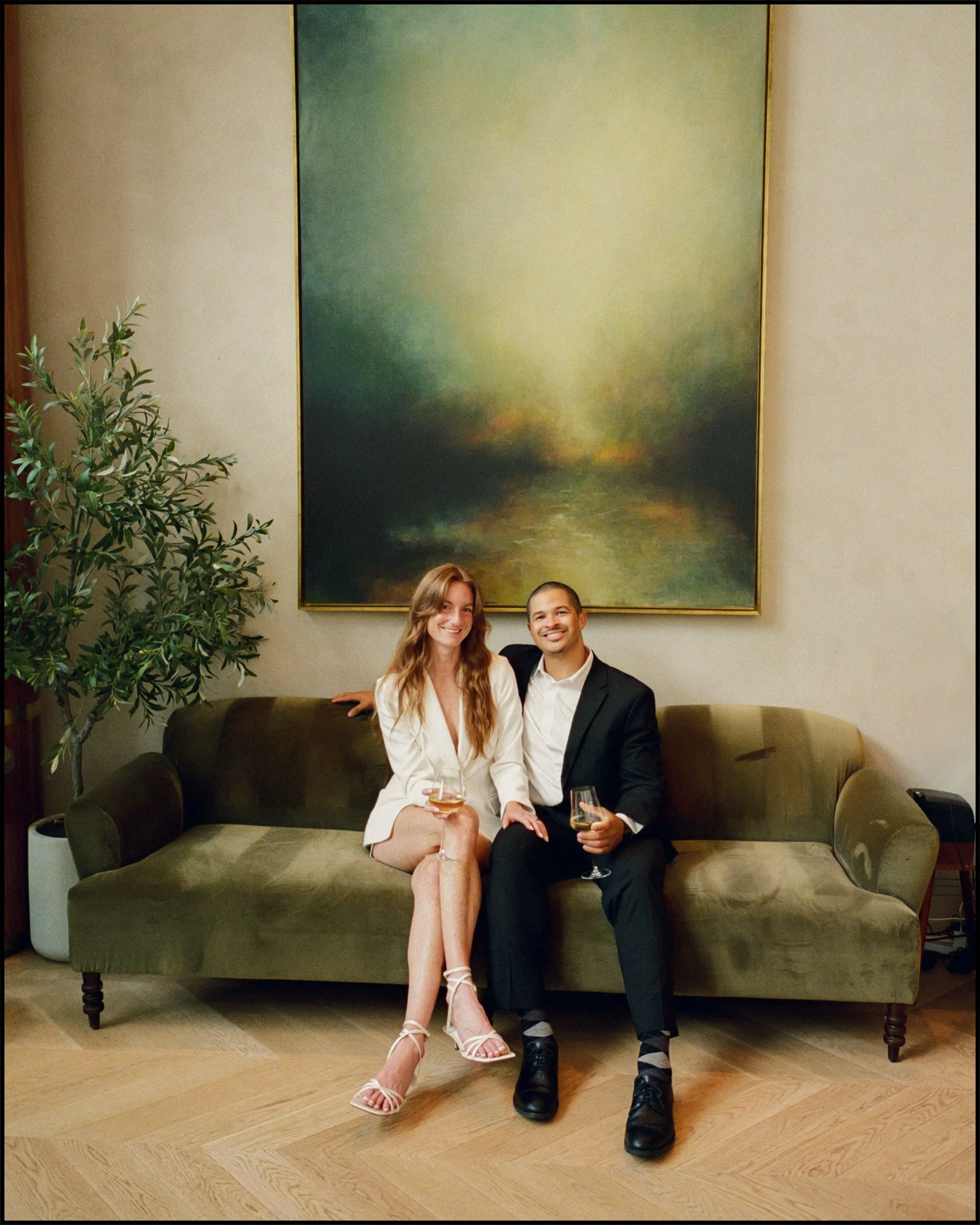 Engagement photos for @shannywanny32 &amp; Brandan in Charlotte 

Swipe to see more of the one of the most incredible bar/restaurants in North Carolina 

On digital, 35mm, and 120 film scanned and developed by @thefindlab 
______________________
#cha