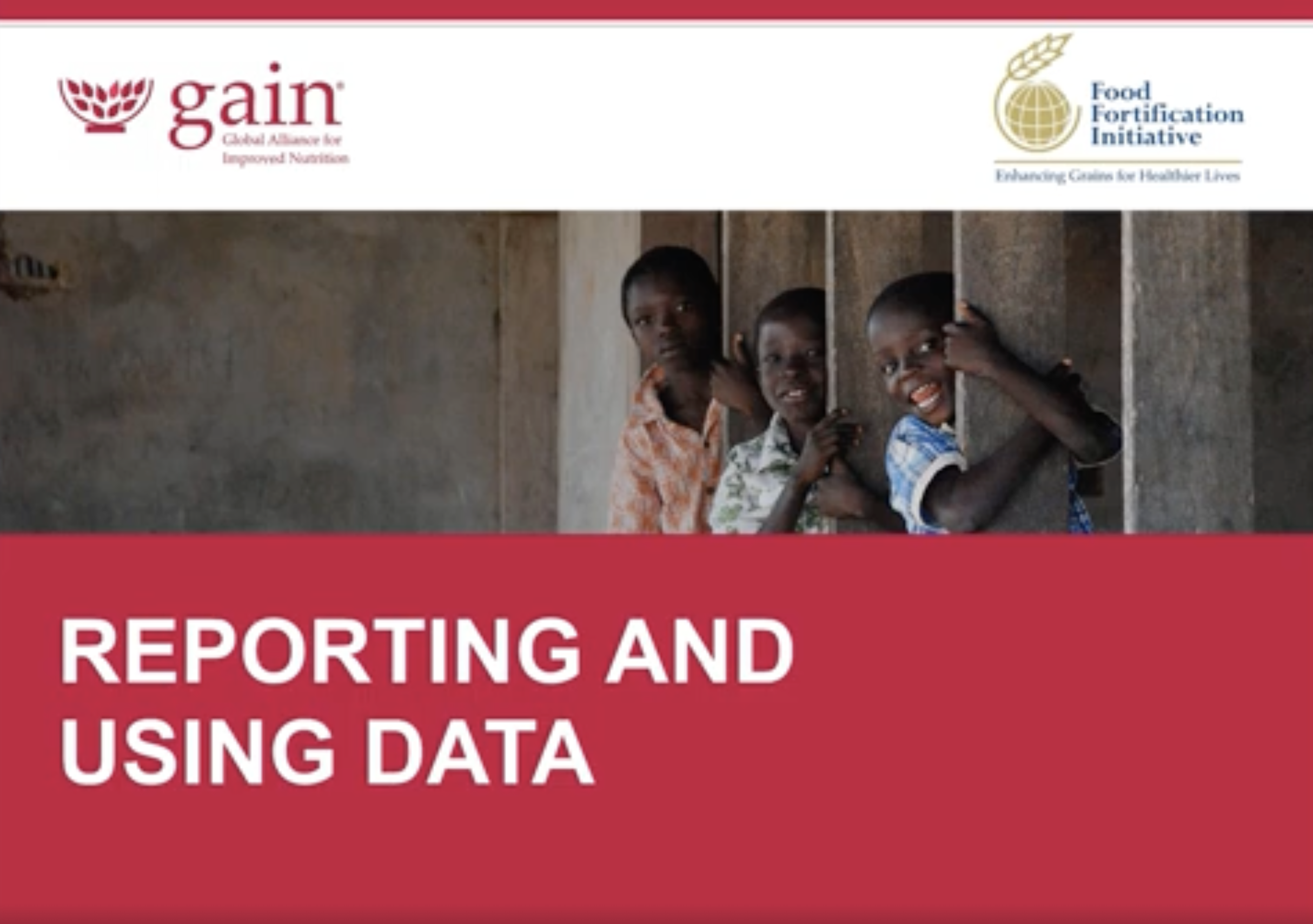 11. Reporting and Using Data