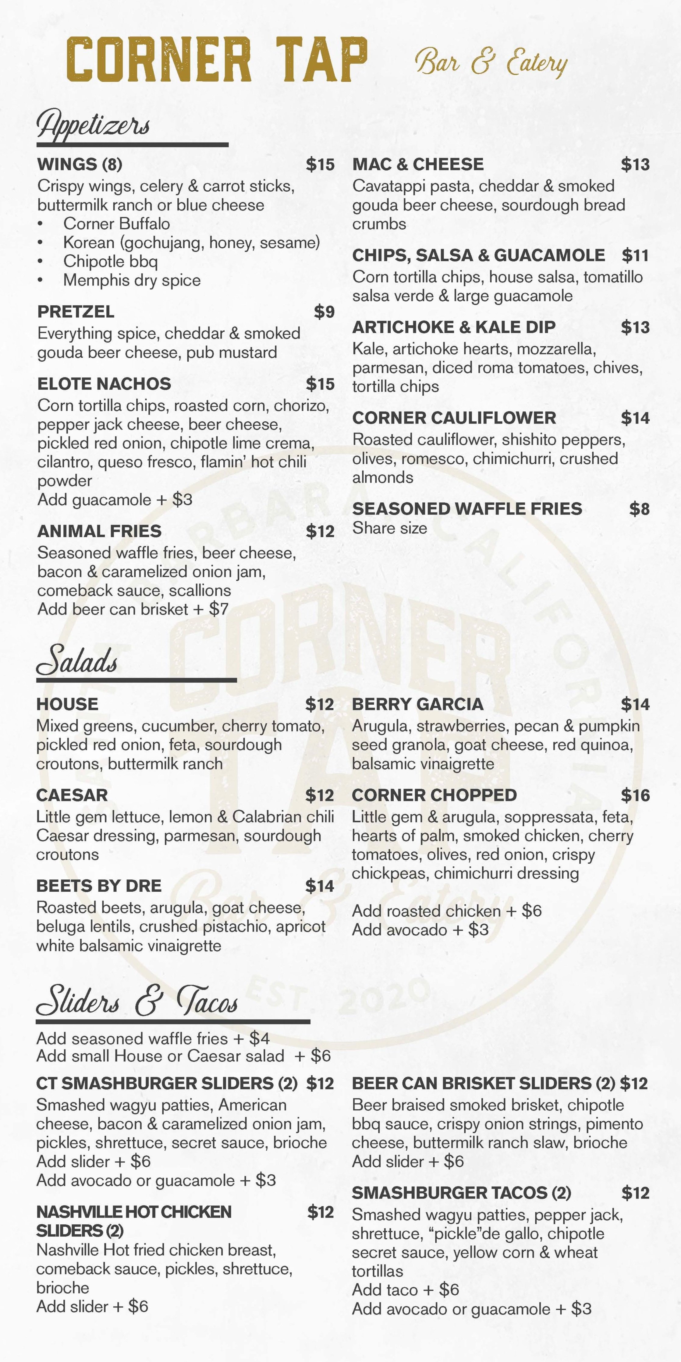John's Corner Bar - Hello Sunday!!! Here is our menu for today