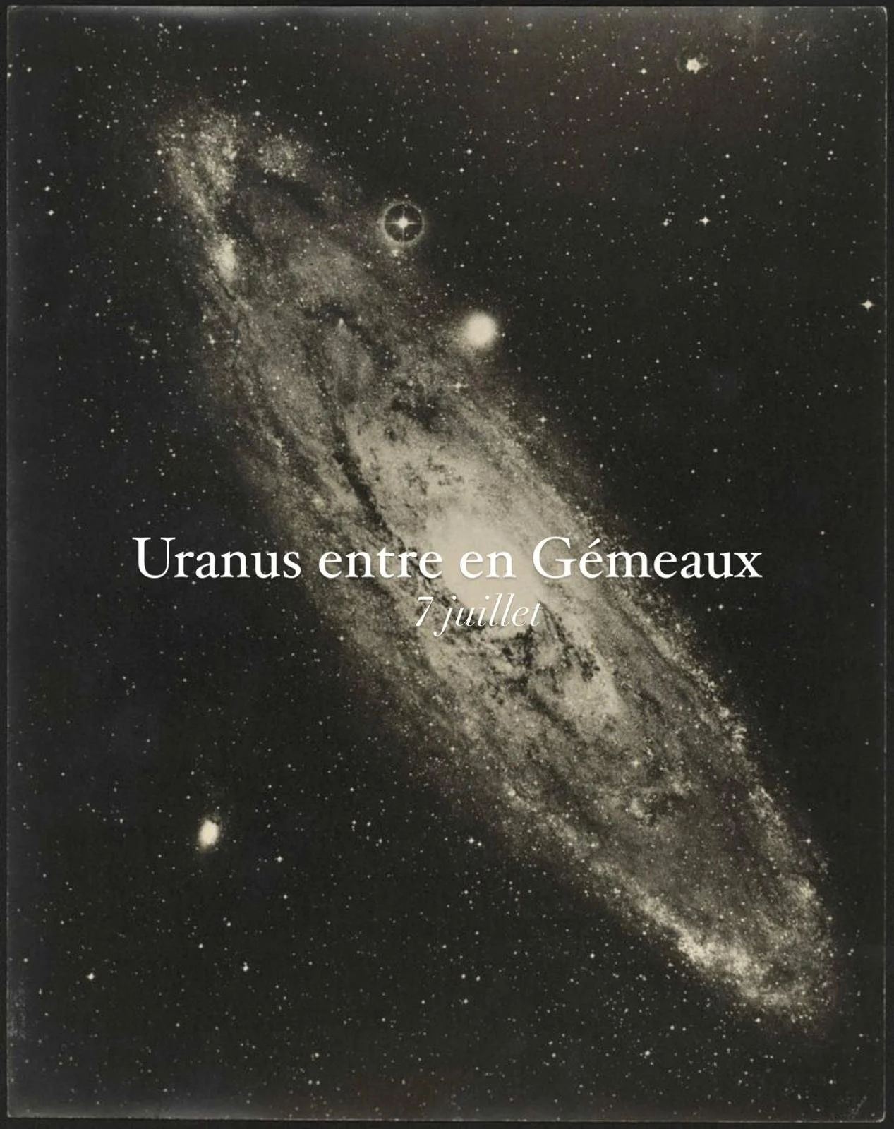 U R A N U S  E N  G É M E A U X - 7 Juillet 2025 - 8 Novembre 2025 puis Avril 2026 à Mai 2033