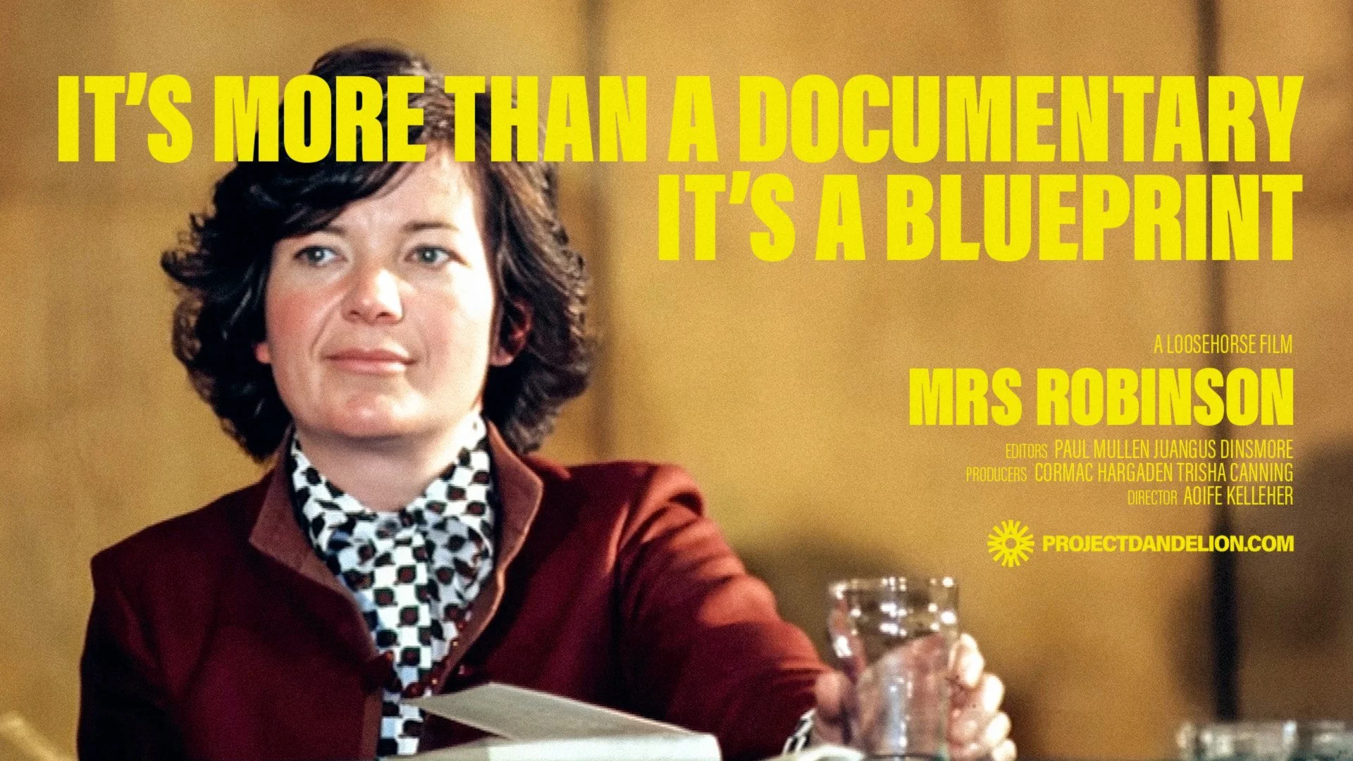 Poster reading, "It's more than a documentary. It's a blueprint."