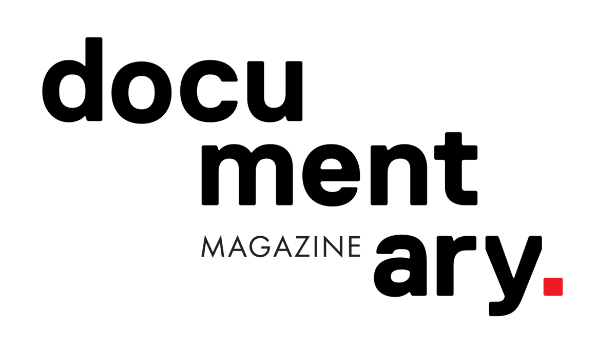 Black logo for Documentary Magazine
