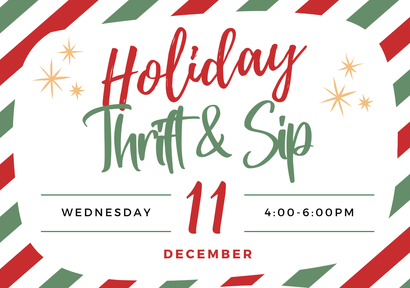 Holiday Thrift & Sip