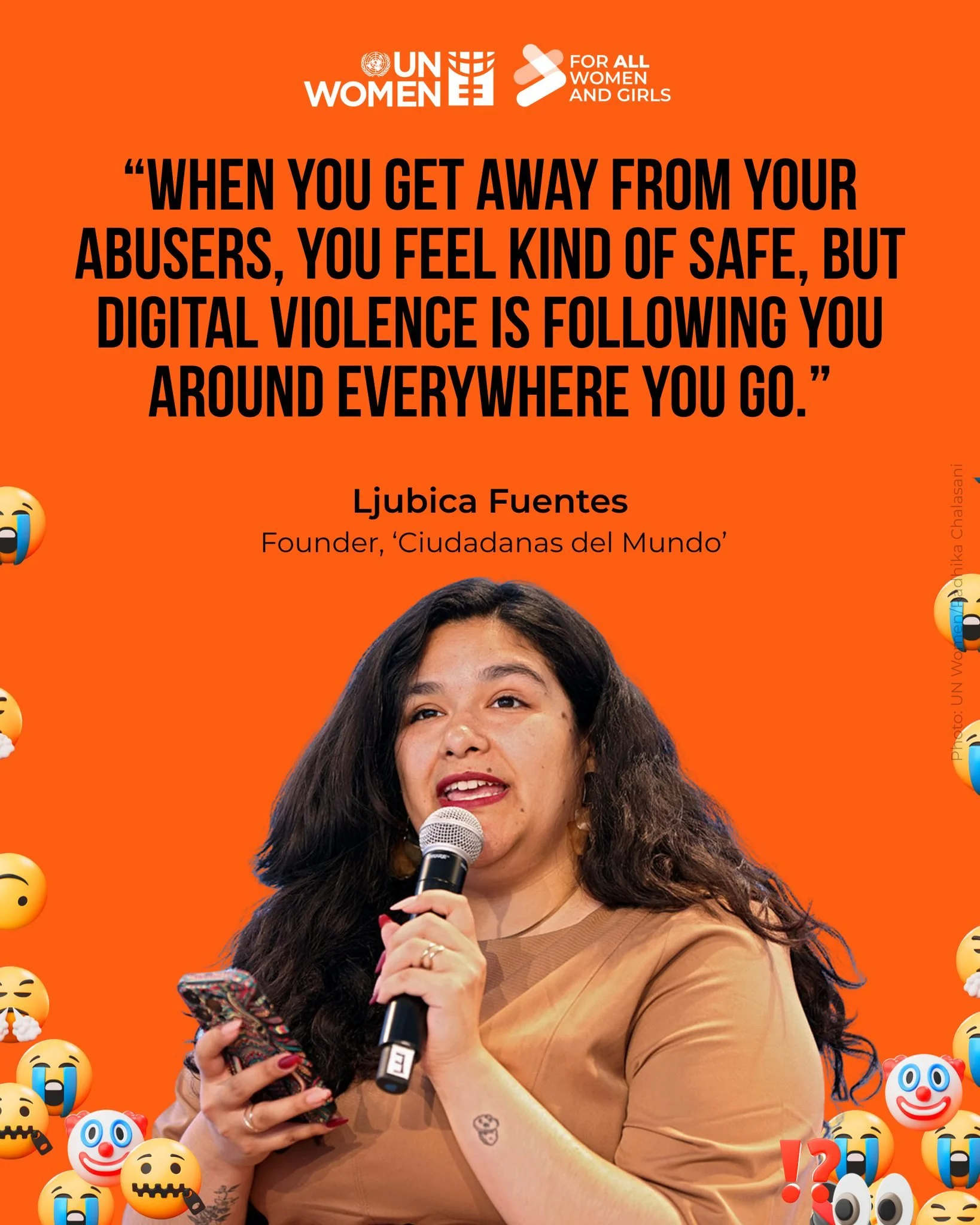 As a law student, Ljubica faced harassment that quickly turned into a nightmare.
What happened to her reflects a disturbing global reality. Online abuse has devastatingly real consequences that extend offline, pushing women and girls to:
❌ Abandon th