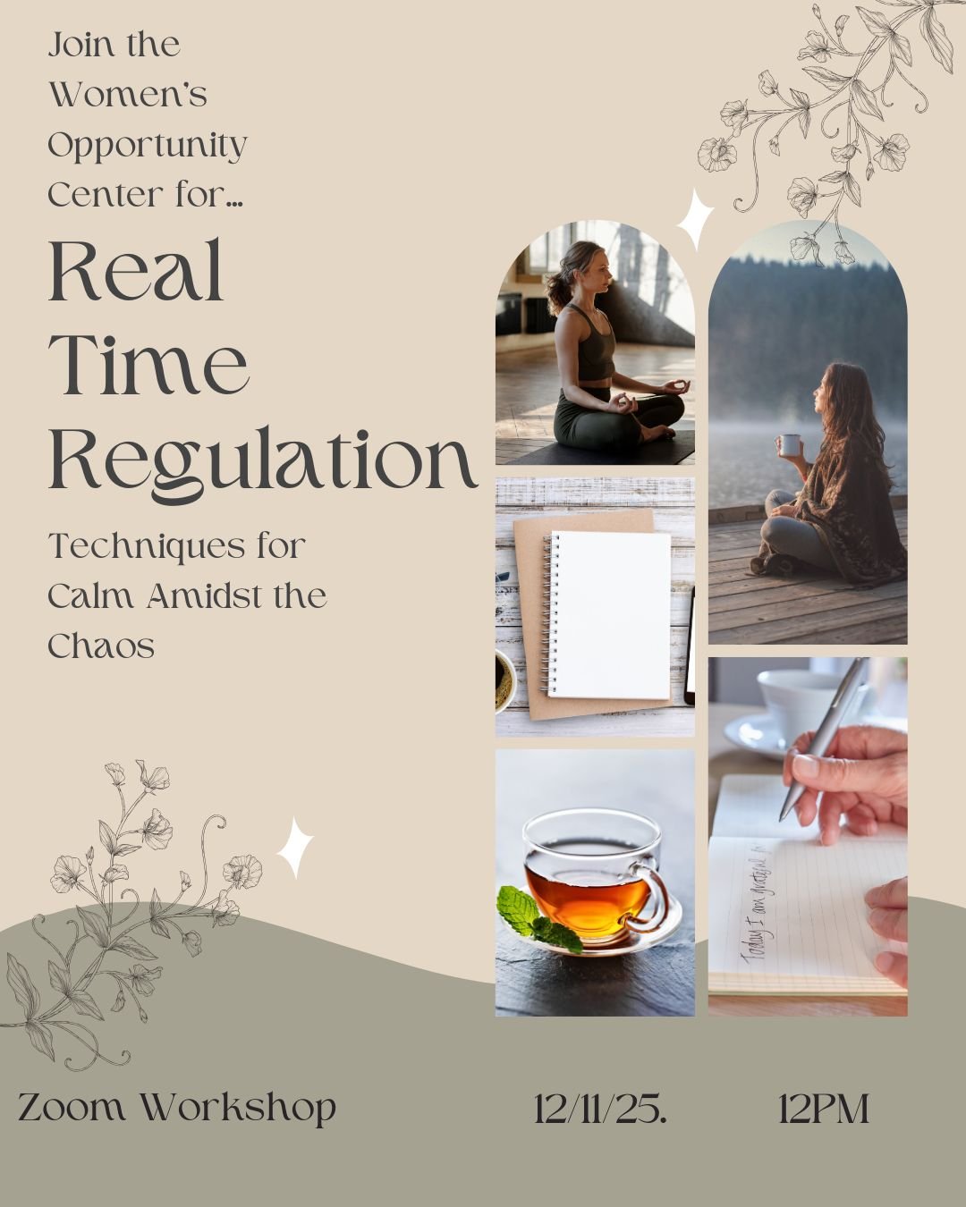 As we all know, the Holidays are a beautiful time of family, friends and festivities...AND they can be hectic! Learning about how to reduce stress by regulating your nervous system will help find calm in the chaos. In this Lunch and Learn workshop, y