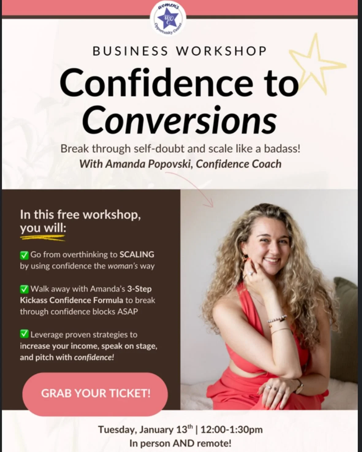 Workshop alert!!!
Join us in person or remotely TOMORROW 
Check our stories for registration link, OR comment CONFIDENT and we&rsquo;ll send you the deets!!
Overthinking, overwhelm, and imposter syndrome keeping you from showing up in your business? 