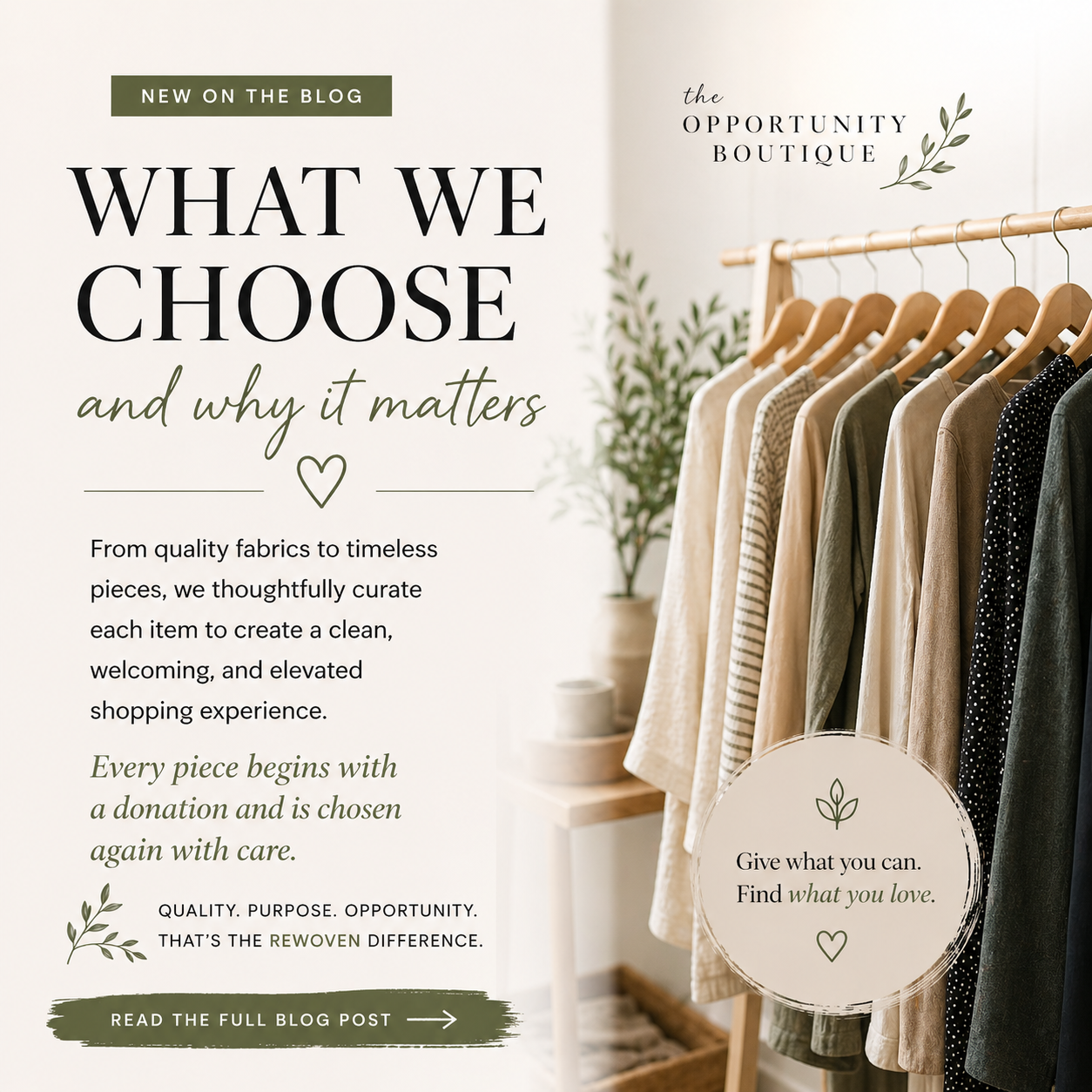 What We Choose—And Why It Matters