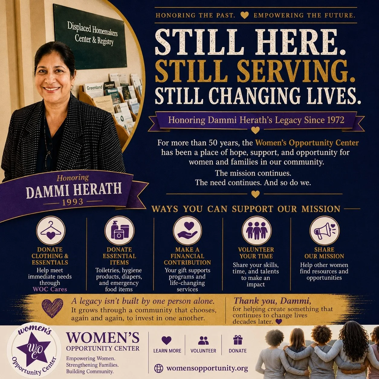 Thank you to the creators of the New Icons of Ithaca tribute for recognizing Dammi Herath and the remarkable impact she had on our community.
Dammi believed in the potential of every person who walked through our doors. Through her leadership, compas