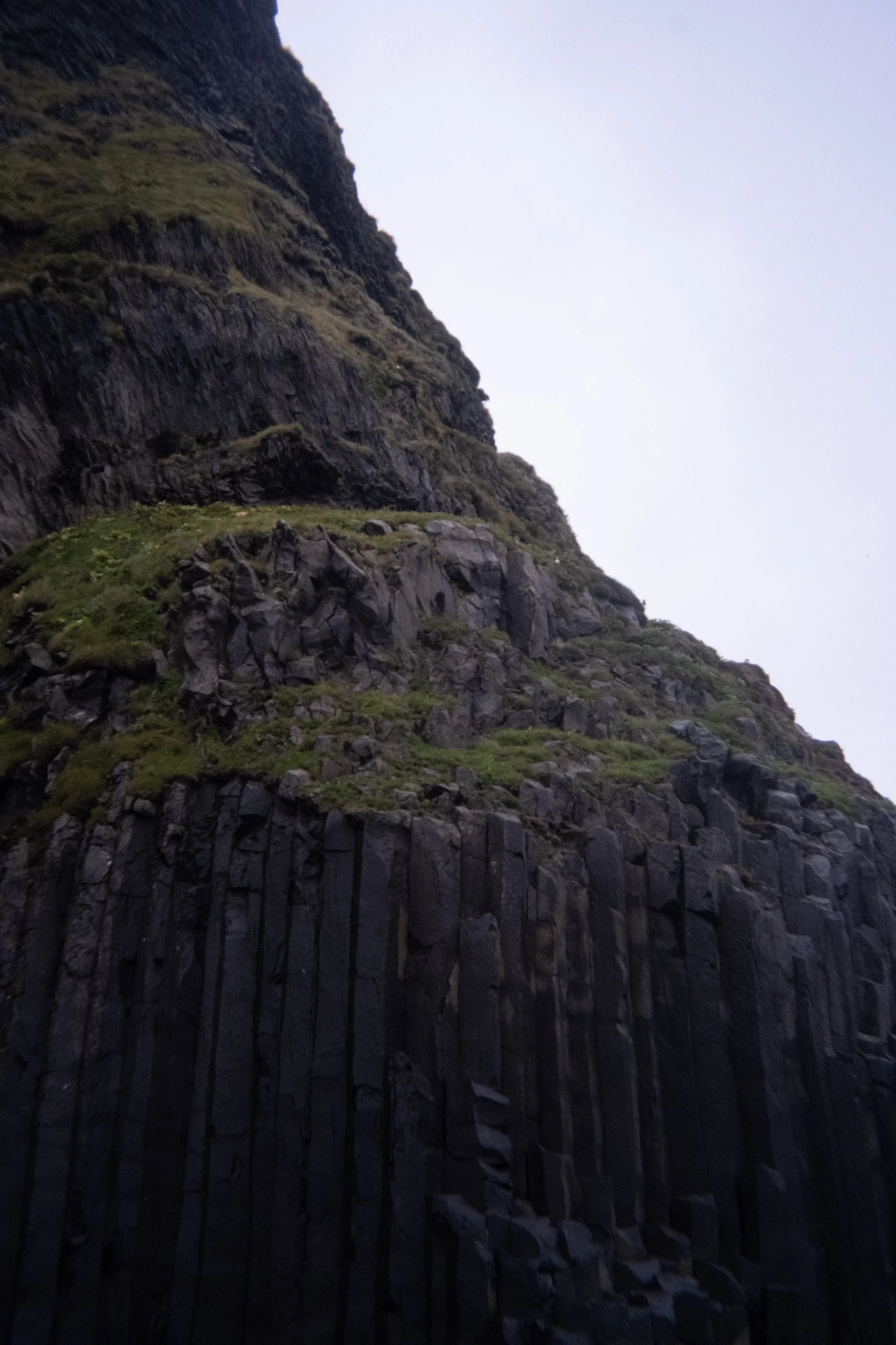rocks of the troll at Reynisfjara Beach near Vík í Mýrdal in Iceland