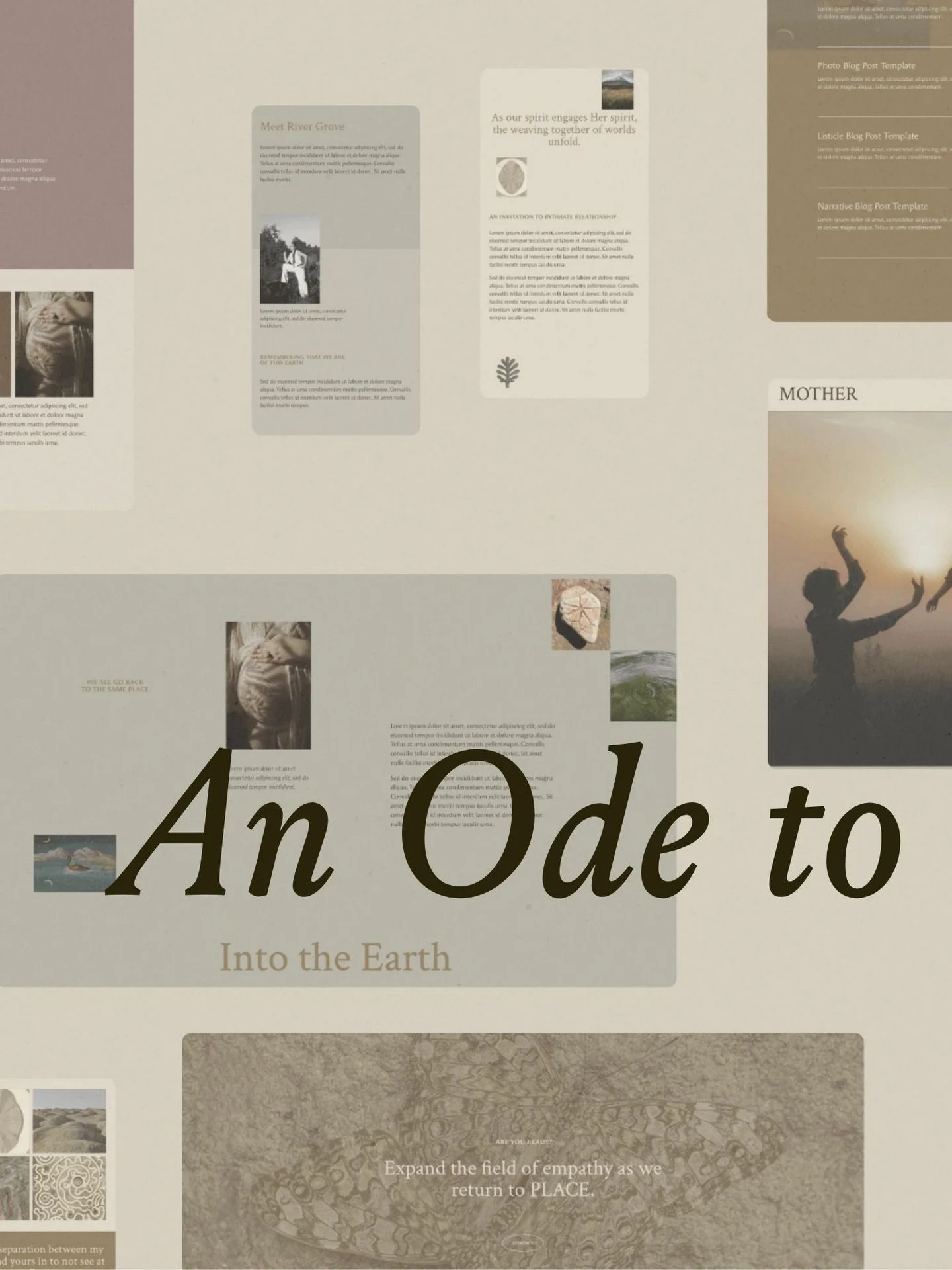 The Mother Website a template is live!

A website template designed for space holders, earth stewards, regenerative guides who are tending to people, land and living systems.

Hosted on @squarespace 

A beginner friendly, creative playground to share