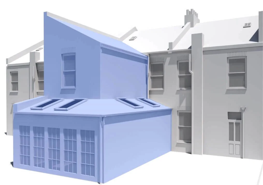 Terraced Wrap Around Extension