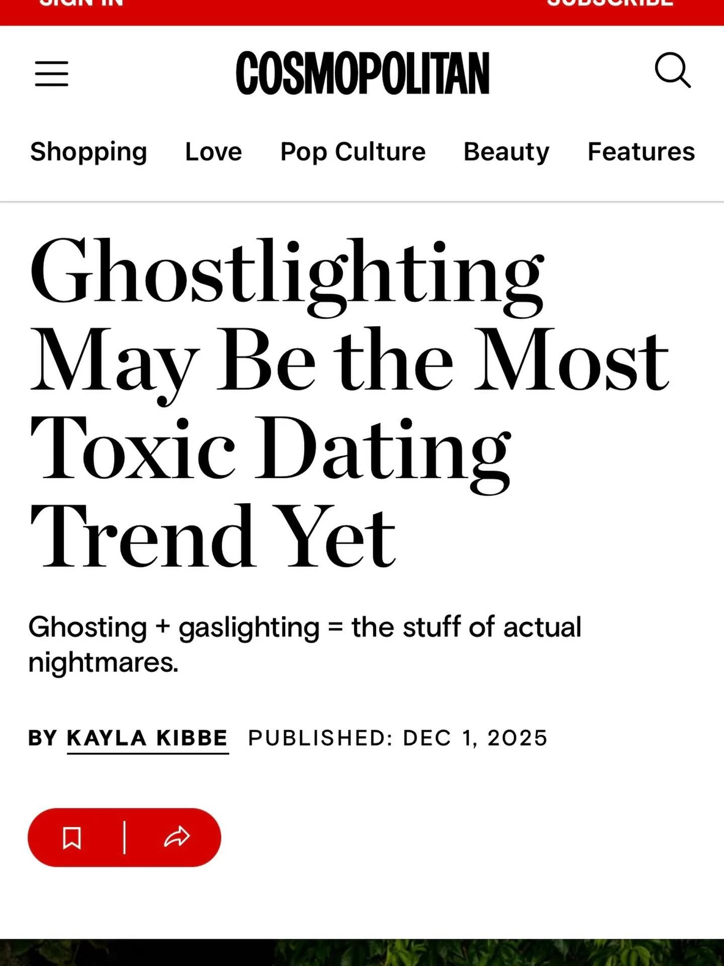 My inner 13 year old is very excited that Cosmo borrowed my term and quoted my article!  https://www.cosmopolitan.com/relationships/a69596135/ghostlighting-dating-trend/