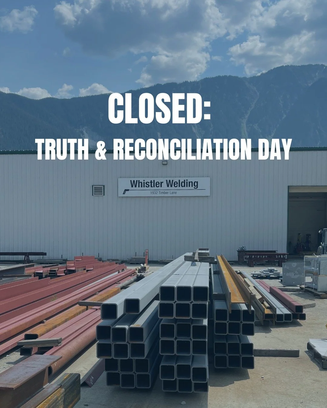 Our shop and offices are closed today in observance of Truth and Reconciliation Day. We&rsquo;ll see you back in the office on October 1st.