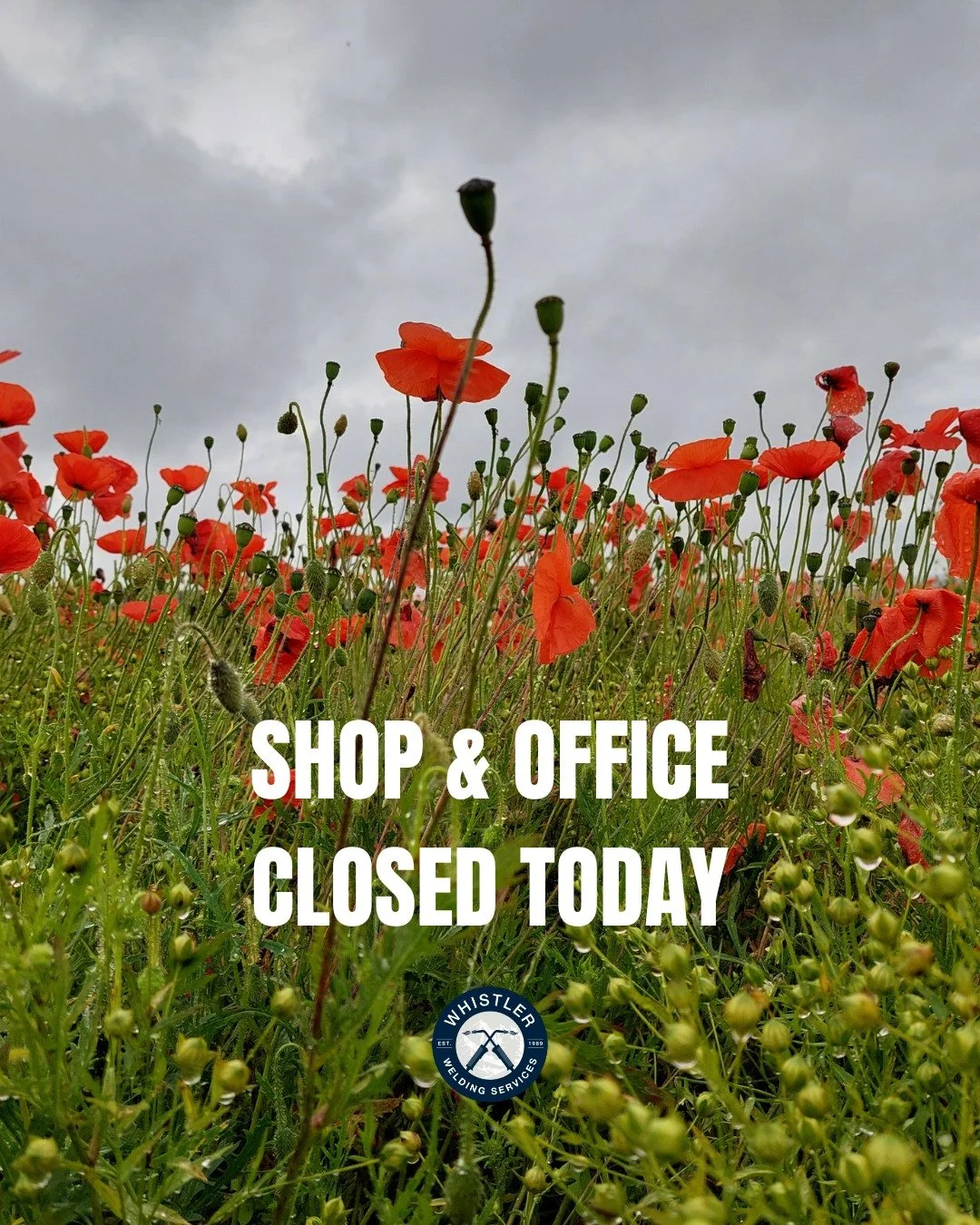 In honour of Remembrance Day, our Shop and Office are closed. 

Lest we forget. 🇨🇦