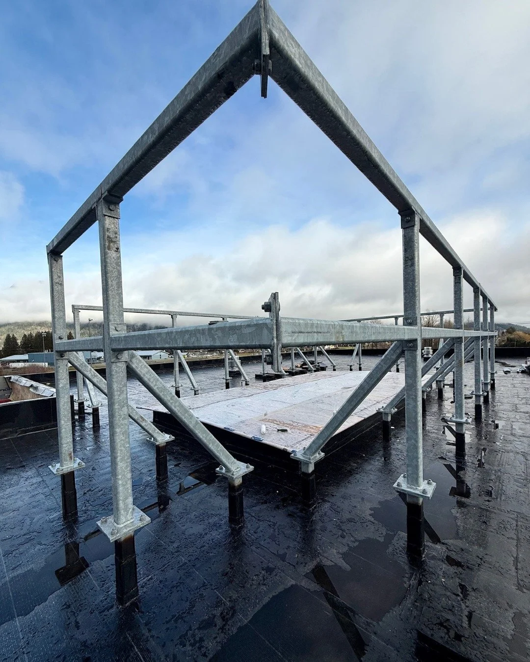 Steel shows up at every stage of a build - and &Eacute;cole La Vall&eacute;e in Pemberton was no different.

On this project, we delivered a wide range of items, with this galvanized mechanical enclosure being just one part of the overall scope.

Fro