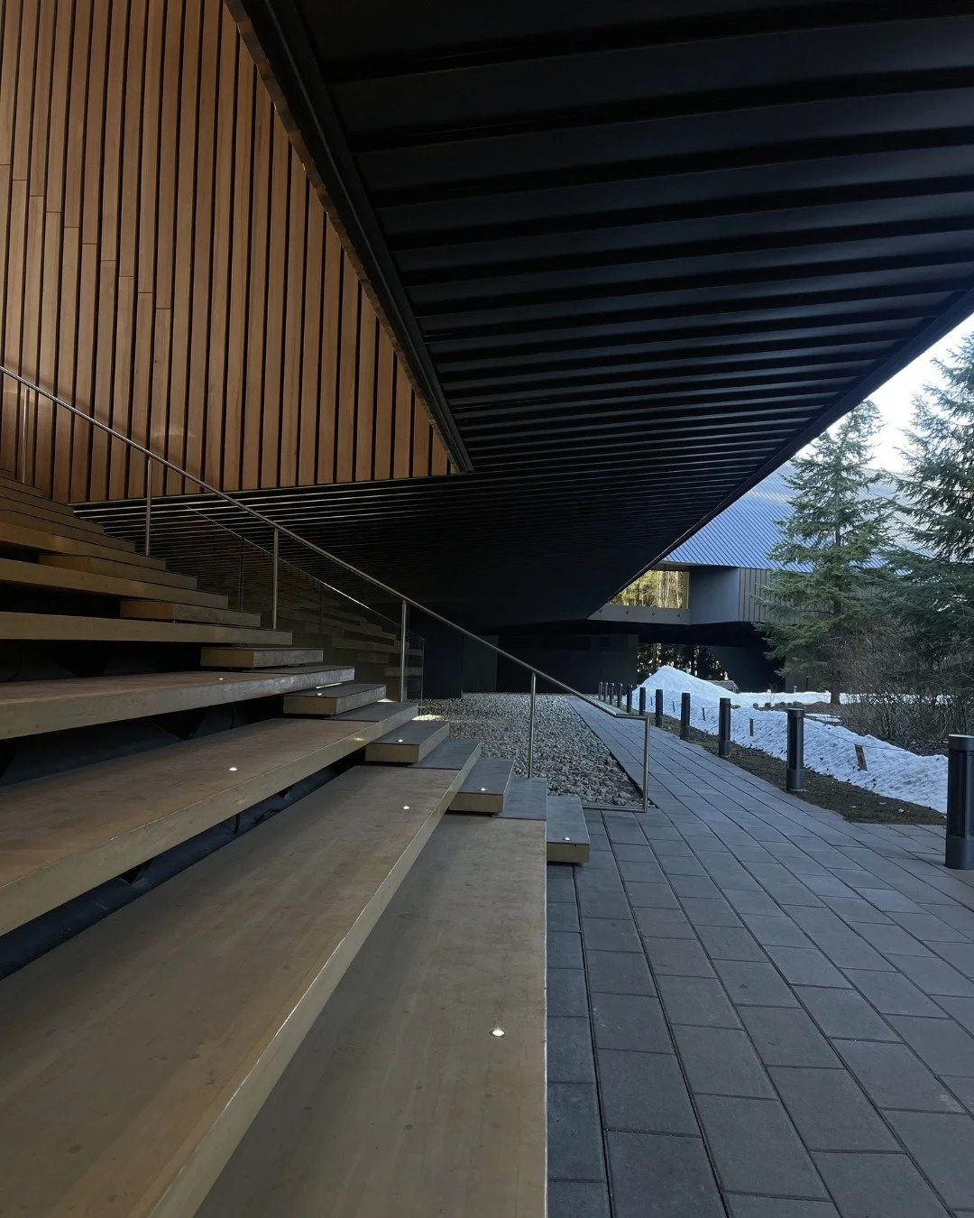 From the catwalk entrance that welcomes visitors into the Audain Art Museum, to the bleacher supports, glass framing, and painted bridge - steel ties it all together.

On this iconic Whistler building, we delivered an array of custom steel that helpe