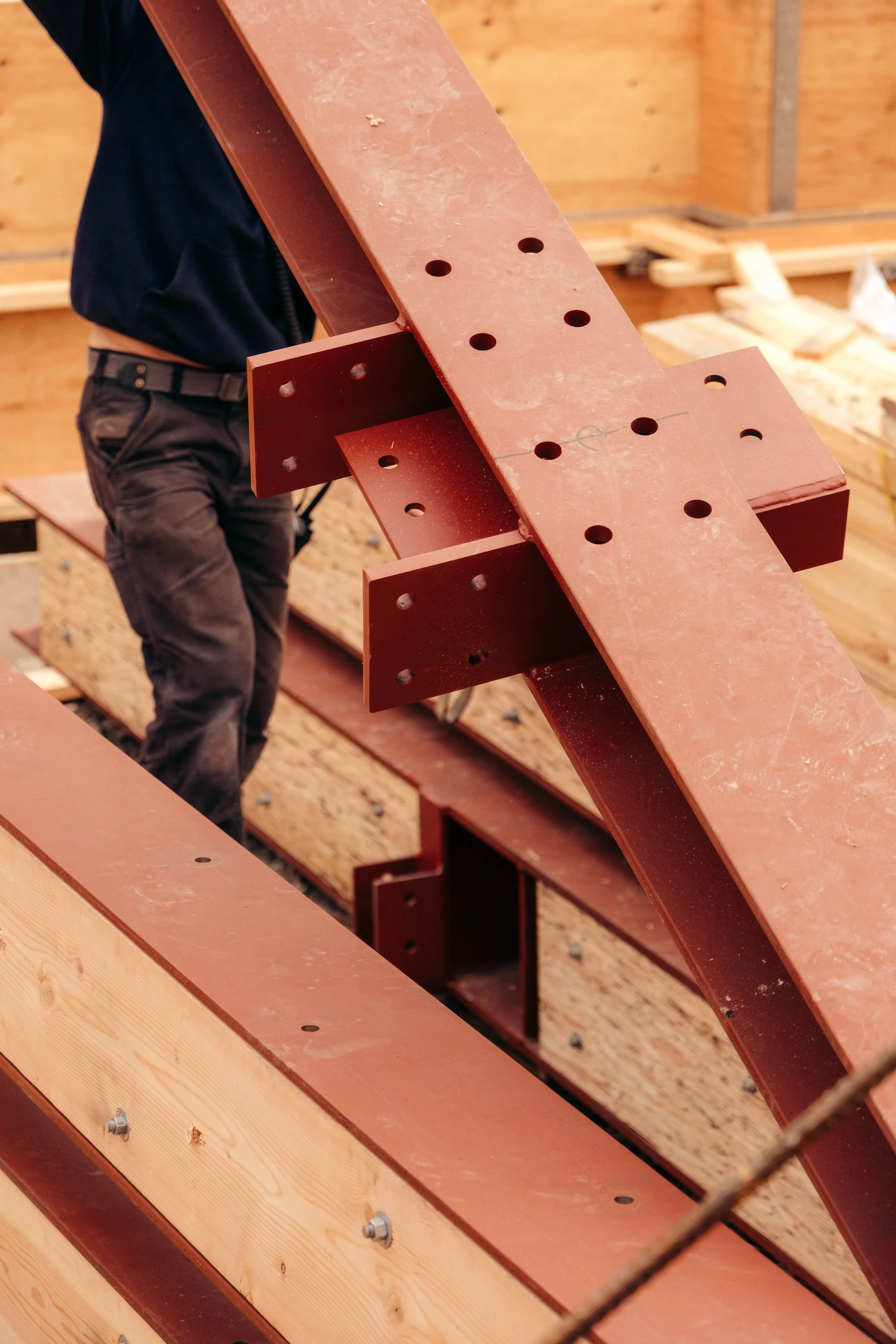 Structural Steel Framing, Whistler BC.