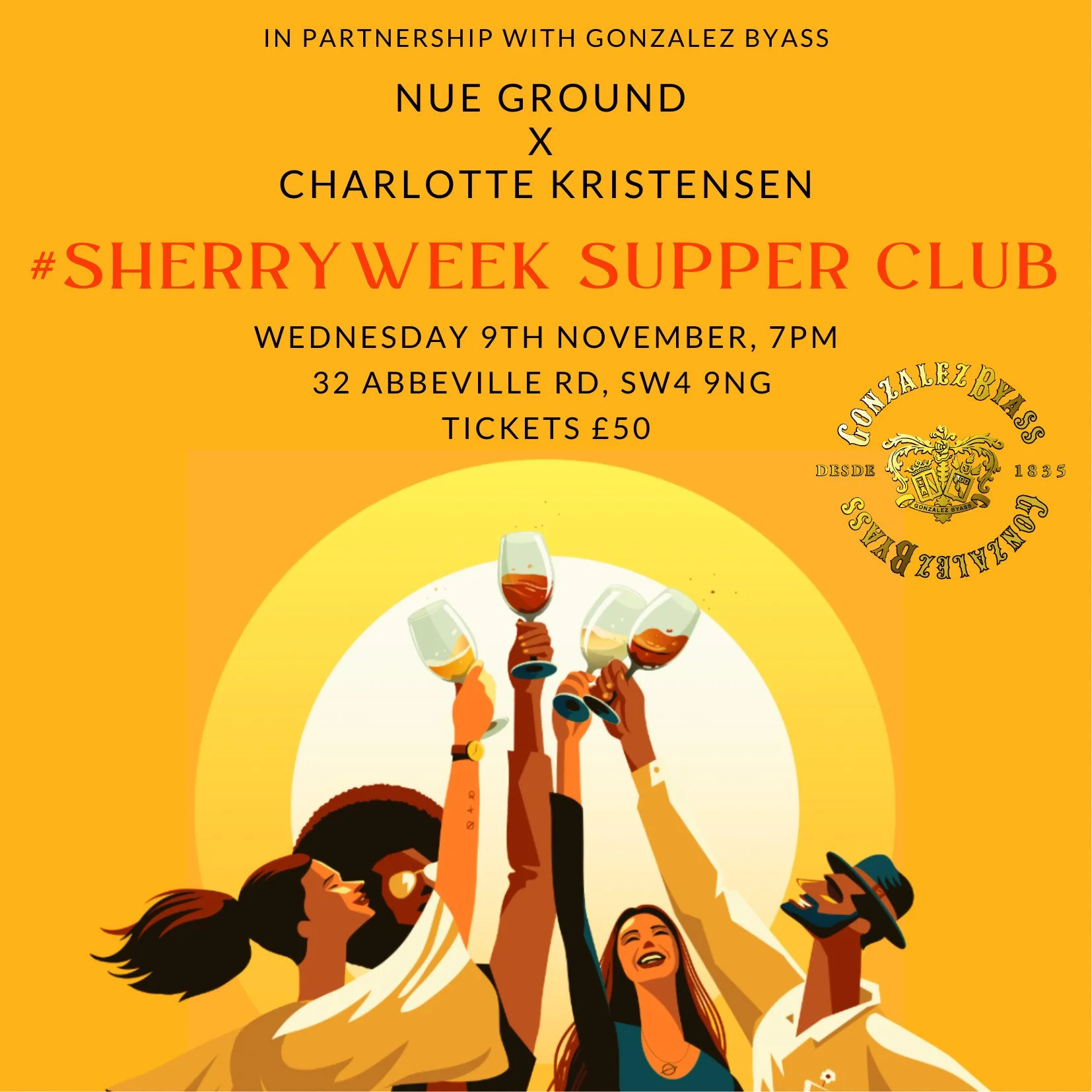 Gonzalez Byass sherry cocktail &amp; wine supper club