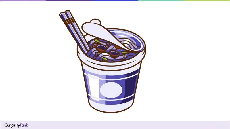 Ramen cup of noodles graphic