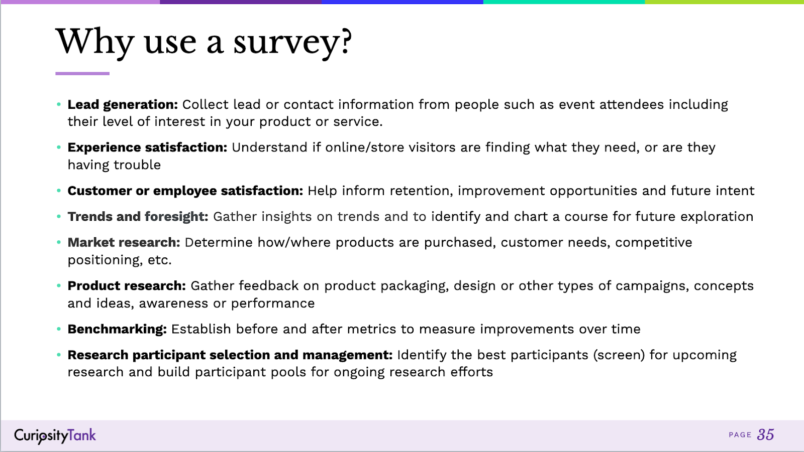 Surveys? I’m more of a qual gal…