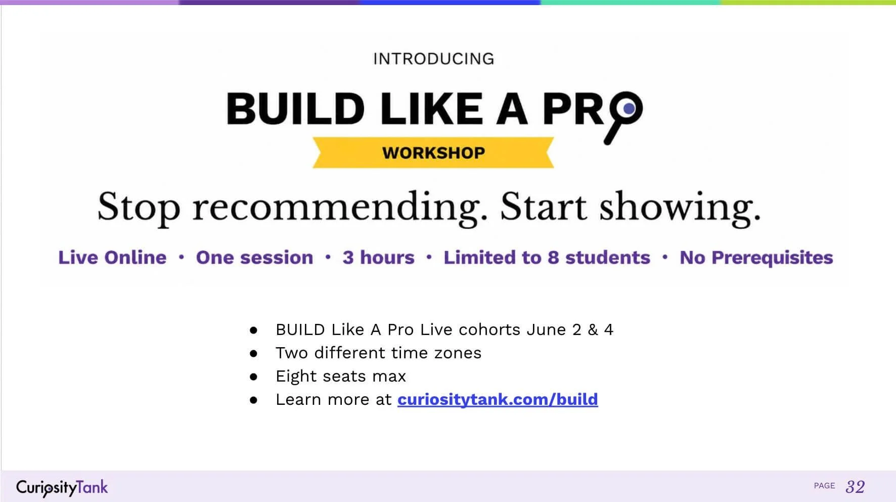 Introducing Build Like a Pro