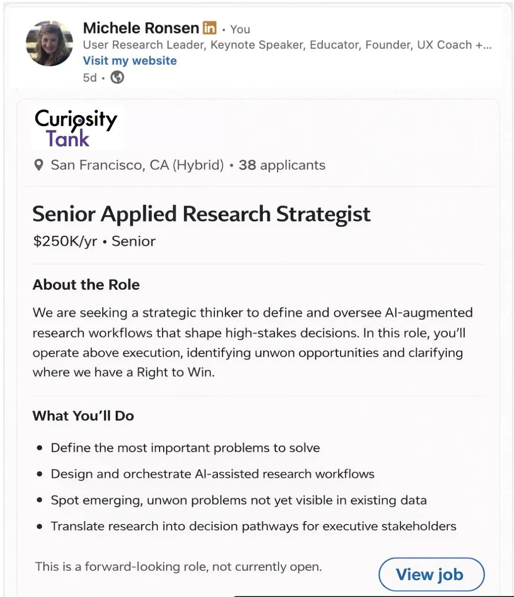 The Next Evolution of the UX Researcher Role