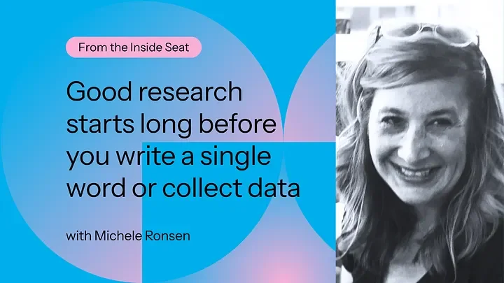 Good research starts long before you write a single word or collect data with Michele Ronsen and Optimal
