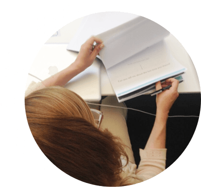 Taking notes during course on AI for UX designers