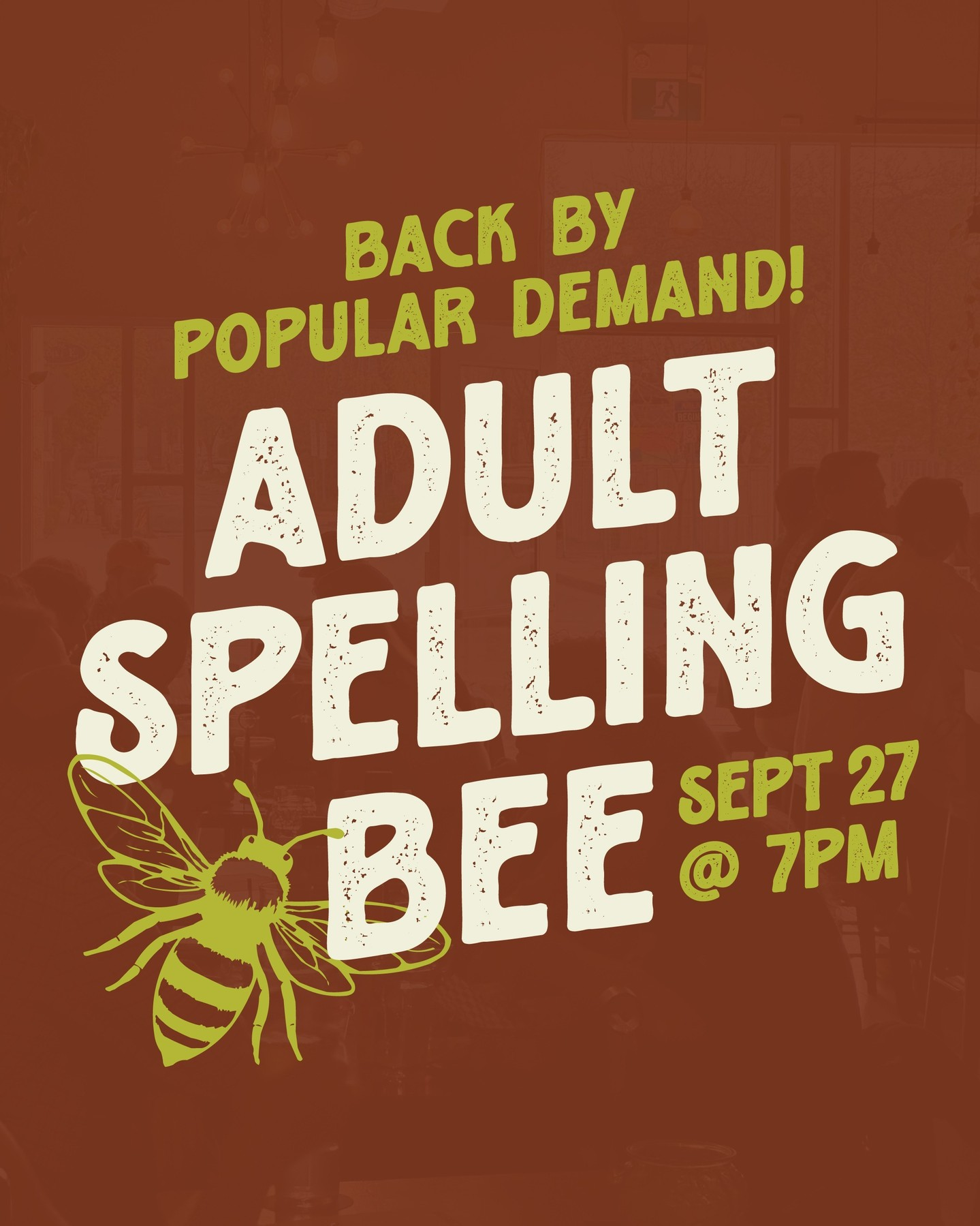 Adult Spelling Bee (Back to School Edition)
