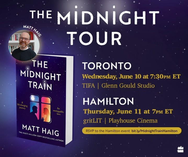 Matt Haig, The Midnight Tour at the Playhouse Cinema
