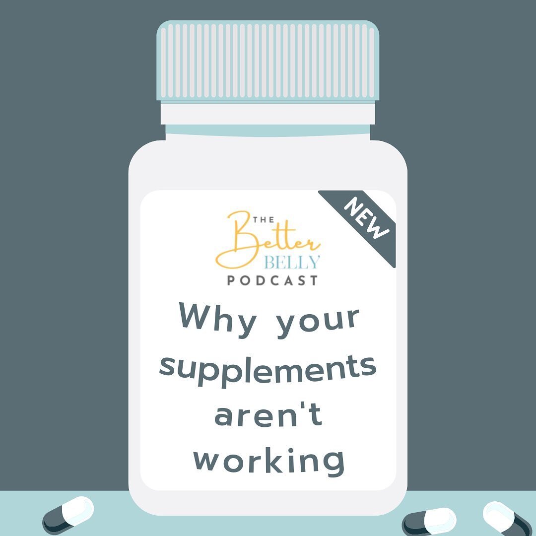 Today on the #BetterBellyPodcast let&rsquo;s explore 9 reasons why your supplements aren&rsquo;t working!

Do you have bottle upon bottle of supplements that aren&rsquo;t making a difference in your health?

Has your doctor suggested you take supplem