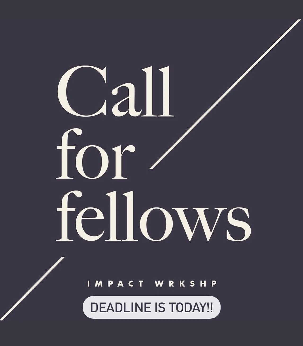 Apply today! Deadline is 11:59pm EST!!