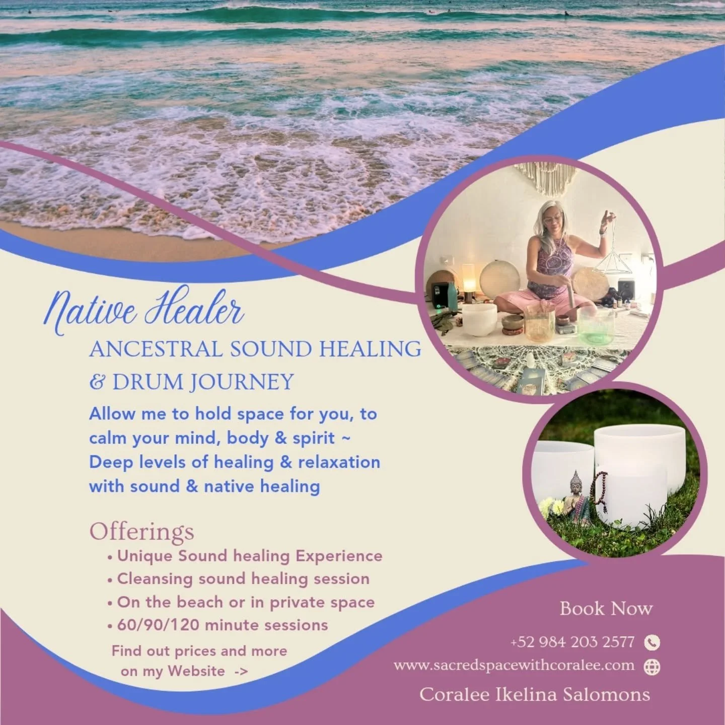 Hola Community, I am available for private small group bookings and 1:1 sessions.

A session includes:

- Herbal cleanse, grounding and connecting to earth &amp; spirit
- Some movement &amp; breath for energetic release &amp; flow
- Intention setting