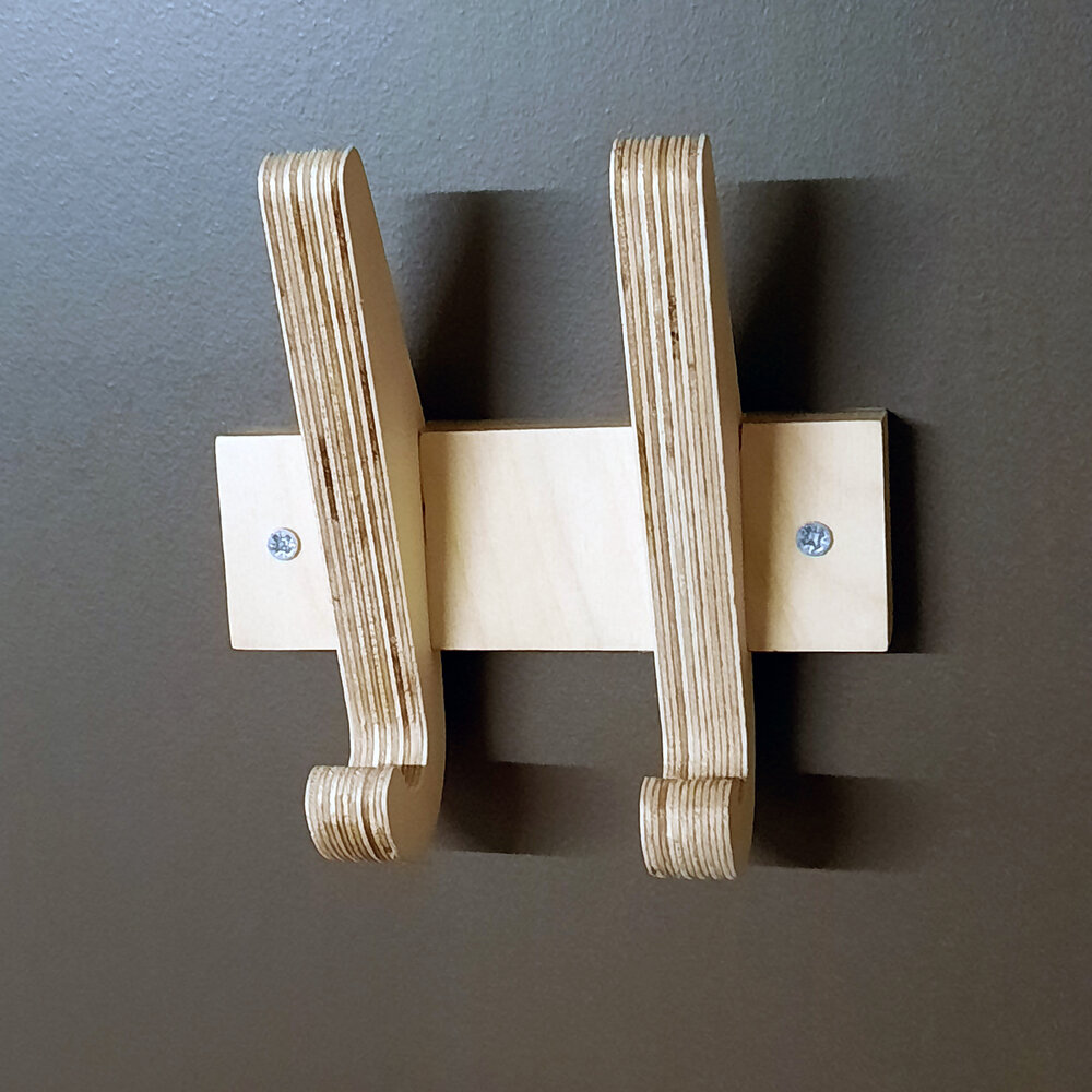 Wall Hook Coat Hanger - Two Hooks — Dust Shack