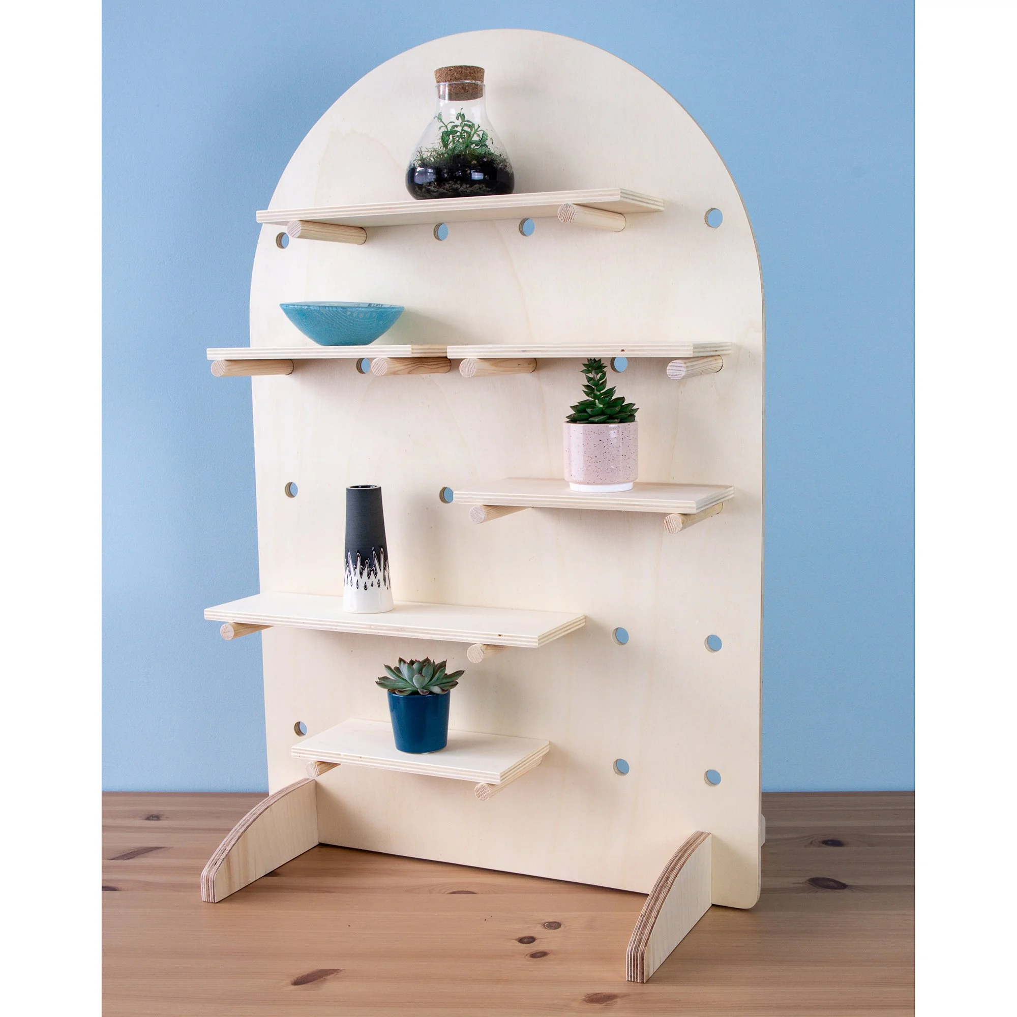 Freestanding Table Top Pegboard Display Stand — Dust Shack